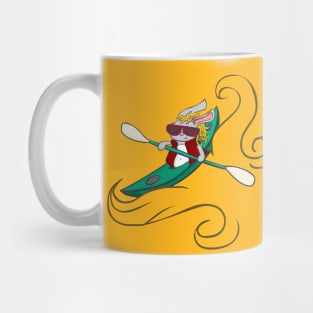 Bunny kayaking Mug